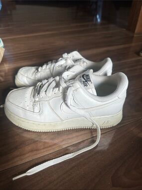 Nike Air Force 1 Low White Leather Sneakers